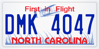 NC license plate DMK4047