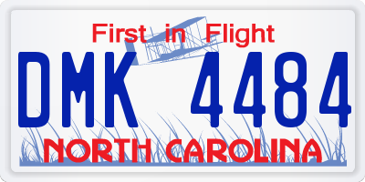 NC license plate DMK4484