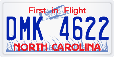 NC license plate DMK4622