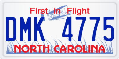 NC license plate DMK4775