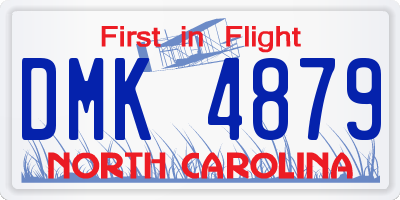 NC license plate DMK4879