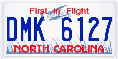 NC license plate DMK6127