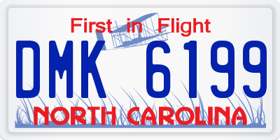 NC license plate DMK6199