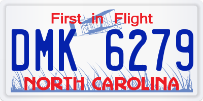 NC license plate DMK6279