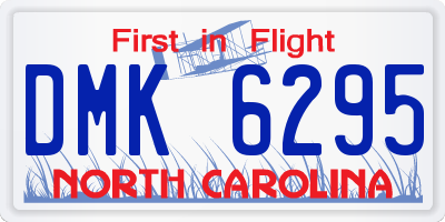 NC license plate DMK6295