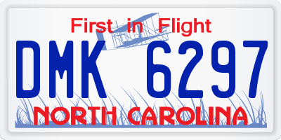 NC license plate DMK6297