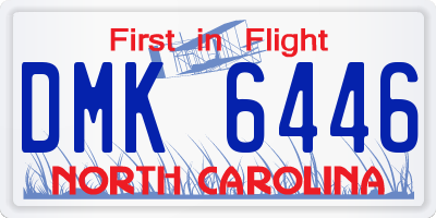 NC license plate DMK6446