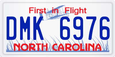NC license plate DMK6976