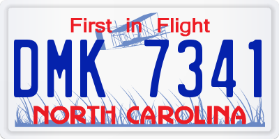 NC license plate DMK7341