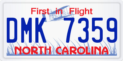 NC license plate DMK7359