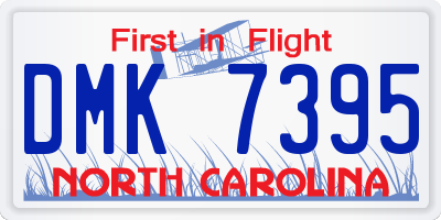 NC license plate DMK7395