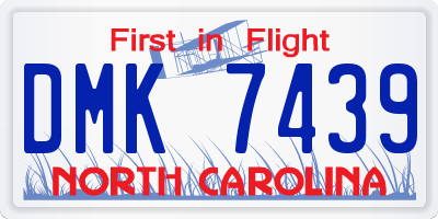NC license plate DMK7439