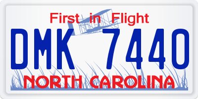NC license plate DMK7440