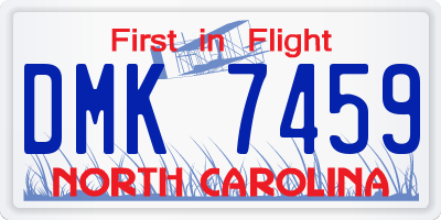 NC license plate DMK7459
