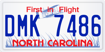 NC license plate DMK7486