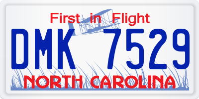 NC license plate DMK7529