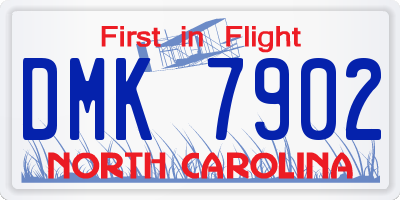 NC license plate DMK7902