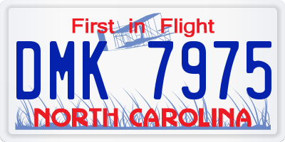NC license plate DMK7975