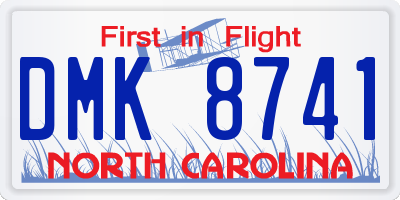 NC license plate DMK8741
