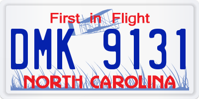 NC license plate DMK9131
