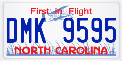 NC license plate DMK9595