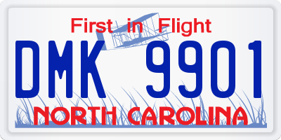 NC license plate DMK9901