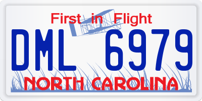 NC license plate DML6979