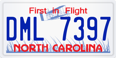 NC license plate DML7397