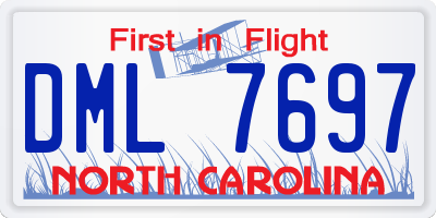 NC license plate DML7697