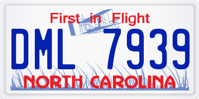 NC license plate DML7939