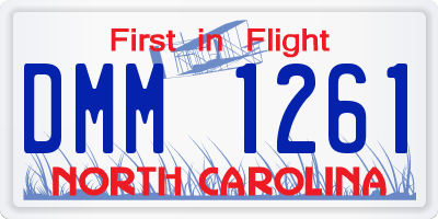NC license plate DMM1261