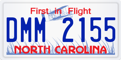 NC license plate DMM2155