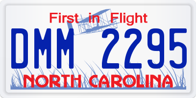 NC license plate DMM2295