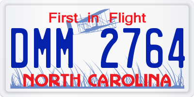 NC license plate DMM2764