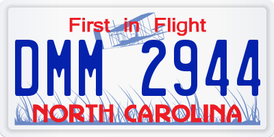 NC license plate DMM2944