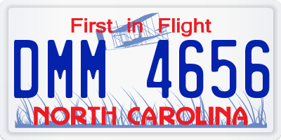 NC license plate DMM4656