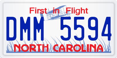 NC license plate DMM5594