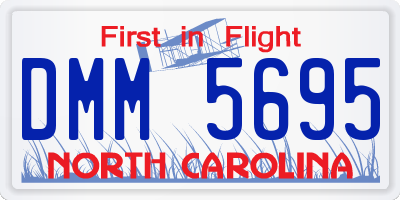 NC license plate DMM5695