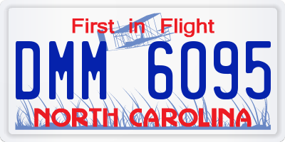 NC license plate DMM6095