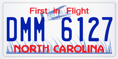 NC license plate DMM6127