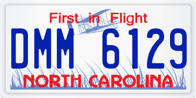 NC license plate DMM6129