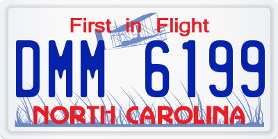 NC license plate DMM6199