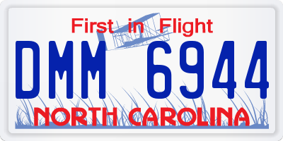 NC license plate DMM6944