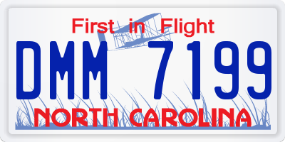 NC license plate DMM7199