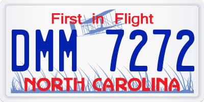 NC license plate DMM7272