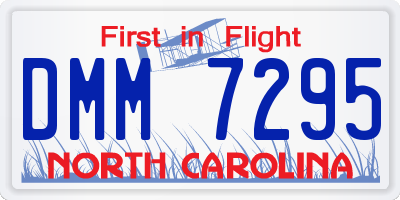 NC license plate DMM7295