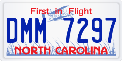 NC license plate DMM7297