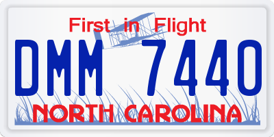 NC license plate DMM7440