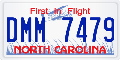 NC license plate DMM7479