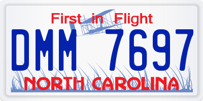 NC license plate DMM7697